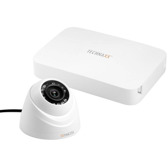 Technaxx TX-49 4561 HD-CVI Övervakningskameraset 4 kanaler med 1 kamera 1280 x 720 pixel