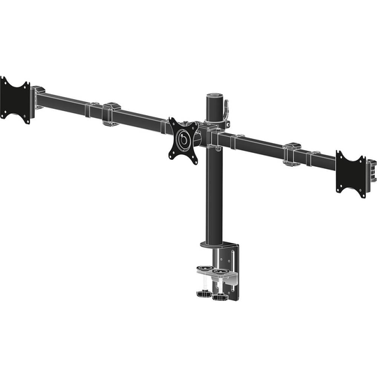 Iiyama DS1003C-B1 3x Monitor bordsfäste 25,4 cm (10) - 68,6 cm (27) Justerbar i höjd, Tiltbar, Svängbar, Vridbar, Roterbar