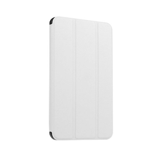 Amdrup Läderfodral med Tri-fold Stativ till Huawei MediaPad T1 7.0 - Vit
