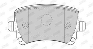 Bromsbeläggsats, Bakaxel, Framaxel, BENTLEY,SEAT,SKODA,VW, 1K0698451D, JZW698451M
