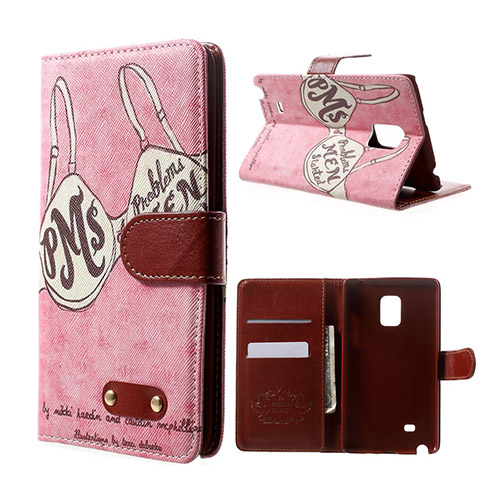 Hagerup (BH - Rosa) Samsung Galaxy Note Edge Flip-Fodral