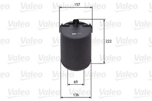 Luftfilter, AUDI,SEAT,SKODA,VW, 1K0129620C, 1TD129620