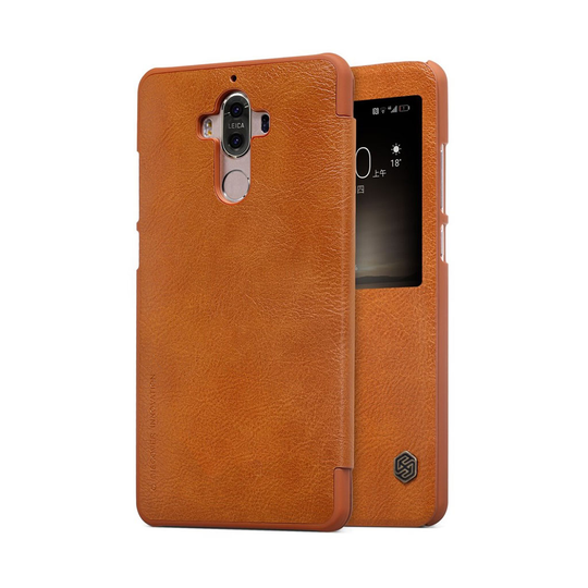 Nillkin Qin series Huawei Mate 9 läderfodral - Brun