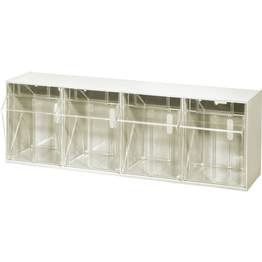 Allit 464421 Fällådemagasin VarioPlus ProFlip (B x H x D) 600 x 240 x 200 mm Vit, Transparent 1 st