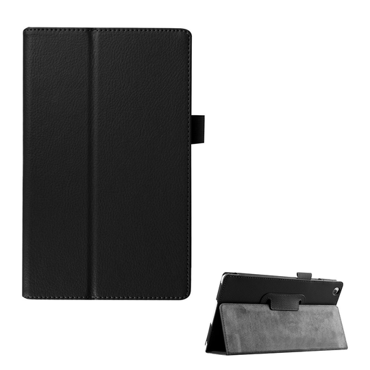 Mortensen Litchi Läderfodral till Lenovo Tab 3 8.0 - Svart