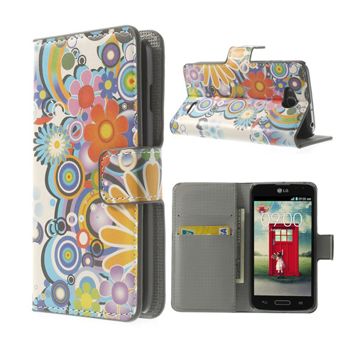 Moberg (Flower Power) LG L90 Flip-Fodral