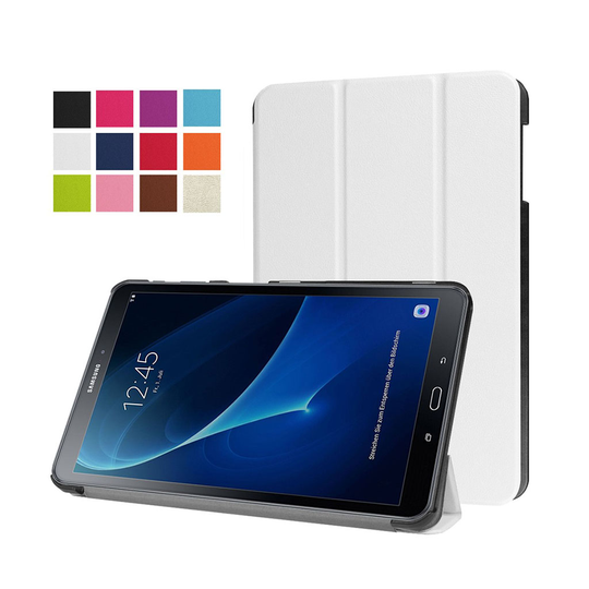 Läderfodral för Samsung Galaxy Tab A 10.1 (2016) - Vit