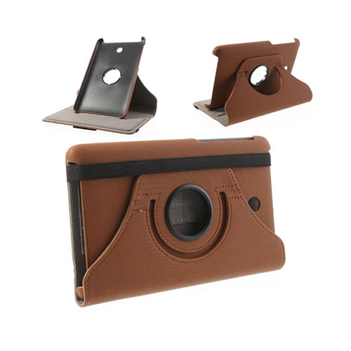 360Degree (Brun) ASUS Fonepad 7 (2013) Läderfodral