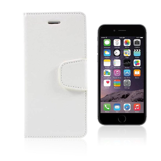 iPhone 6 Plus / 6S Plus Case with Card Holder (White)
