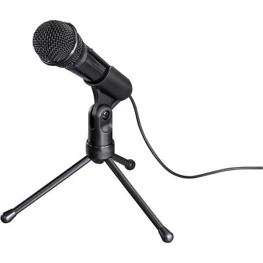 Hama MIC-935 Allround Datormikrofon Svart Sladd inkl. stativ