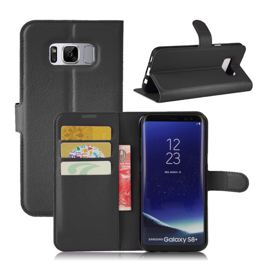 Samsung Galaxy S8 Plus Case with Card Holder (Black)