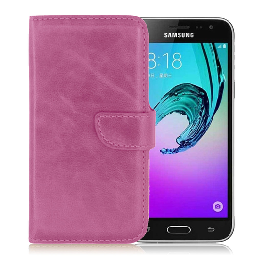Samsung Galaxy J3 (2016) Case with Card Holder (Pink)