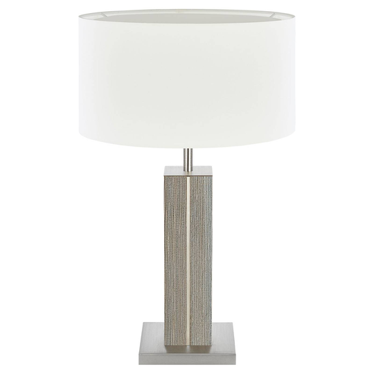 HerzBlut Dana bordslampa, granträ, vit, 56 cm