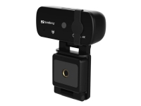 Sandberg USB Webcam Pro+ 4K - Webbkamera - färg - 8 MP - 3264 x 2448 - fast lins - ljud - USB 2.0