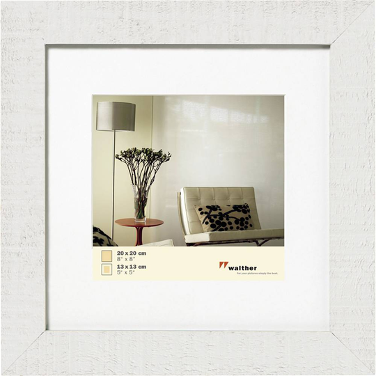 walther+ design HO220V Växelram akryl Pappersformat: 20 x 20 cm Vit
