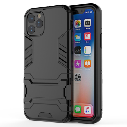 Skal med Kickstand Stativ för iPhone 11 Pro - Svart