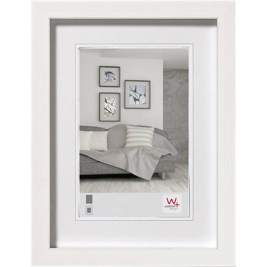 walther+ design JK-040-W Växelram akryl Pappersformat: 20 x 15 cm Vit