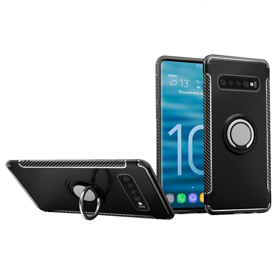 Samsung Galaxy S10 skal med mobilring - svart