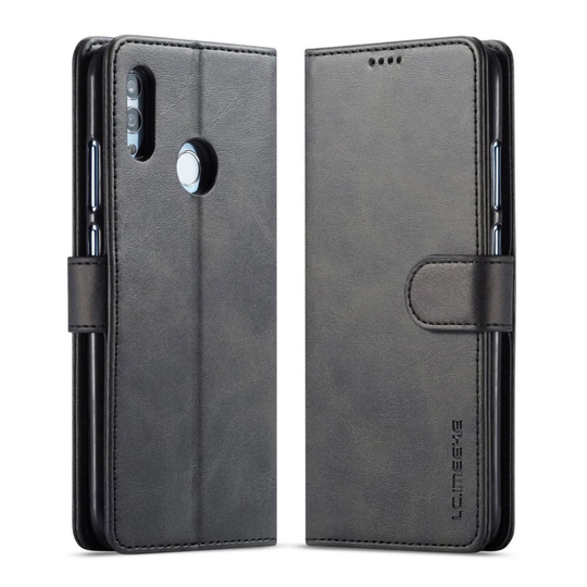 LC.IMEEKE Huawei P Smart 2019 Läderfodral - Svart