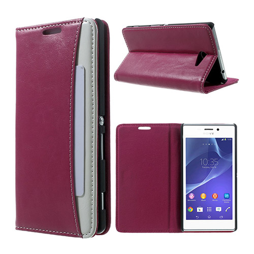 Mankell Wallet (Knallrosa) Sony Xperia M2 Flip-Fodral