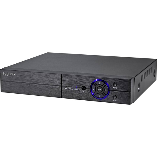 Sygonix SY-4536210 4 kanaler (Analog, AHD, HD-CVI, HD-TVI, IP) HD-SDI Digitalinspelare