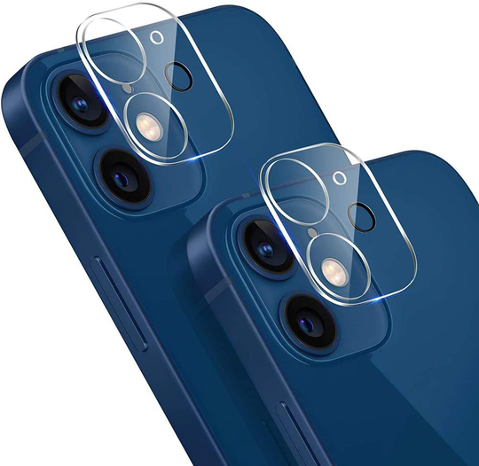 [2-Pack] Linsskydd Härdat Glas iPhone 12 - Clear