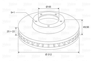 Bromsskiva, Framaxel, AUDI,SEAT,SKODA,VW, 1K0615301AA, 1K0615301D, 561615301, 561615301A, 561615301B, 5C0615301B, 5C0615301E, 5Q0615301F