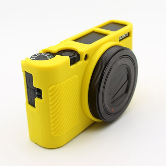 Sony RX100 III / IV/ IIV kameraskal mjukt skyddande silikon kamerahus - Gul