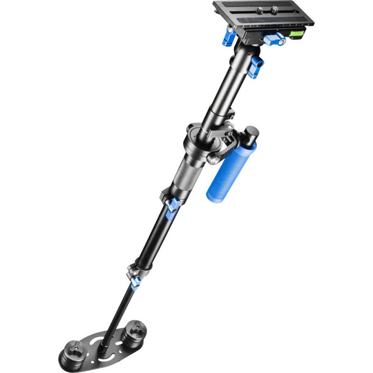 Walimex Pro Schwebestativ StabyPod M 80cm Gimbal mekanisk 1/4 Svart, Blå inkl. väska