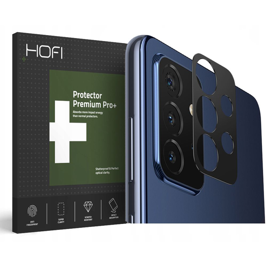 Hofi - Metal Styling Linsskydd Härdat Glas Galaxy A72 - Svart