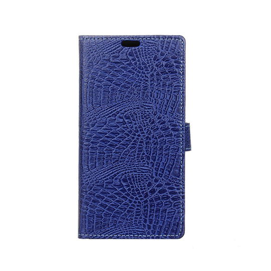 ASUS Zenfone 3 Deluxe (ZS570KL) krokodil läderfodral - Mörkblå
