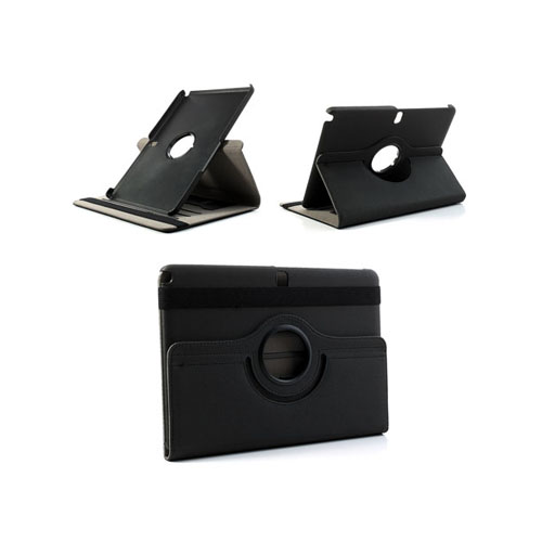 360Degree (Svart) Samsung Galaxy Note 10.1 (2014 Edition) Läderfodral