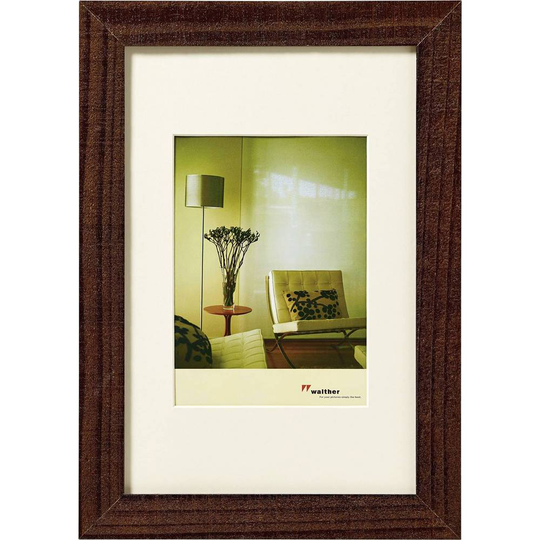 walther+ design HO030N Växelram akryl Pappersformat: 20 x 30 cm Nötträd