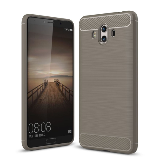 Huawei Mate 10 Slimmat karbonfiber skal - Grå