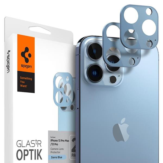 Spigen Optik.tr Linsskydd 2-Pack iPhone 13 Pro / 13 Pro Max - Sierra Blå
