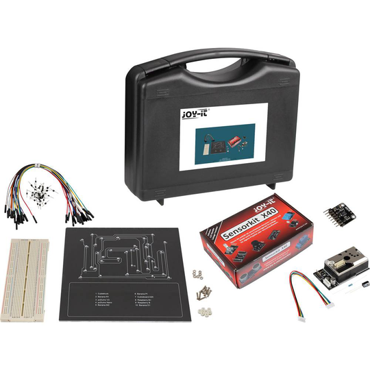 Joy-it Sensor Education Set Raspberry Pi/Arduino inkl. förvaringsväska , inkl. Breadboard, inkl. sensorer