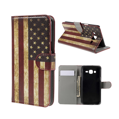 Moberg Samsung Galaxy J5 Fodral - USA Flagga