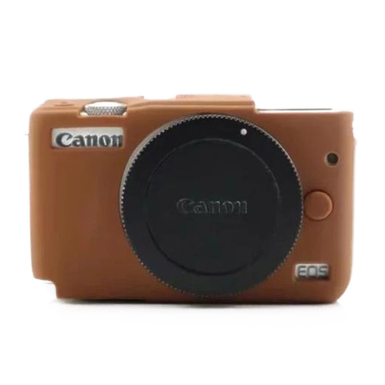 Canon EOS M10 kamerahus skydd silikon böjbart mjuk - Brun