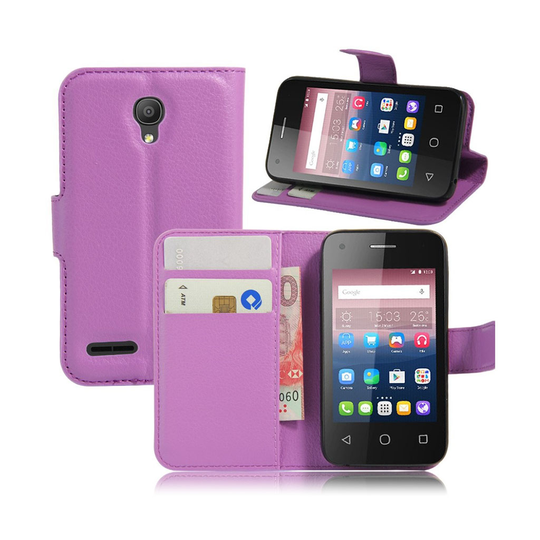 Mankell Alcatel OneTouch Pixi 4 (3.5) Läderfodral - Lila