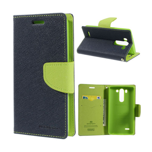 Mercury (Blå) LG G3 S Läder Flip Fodral