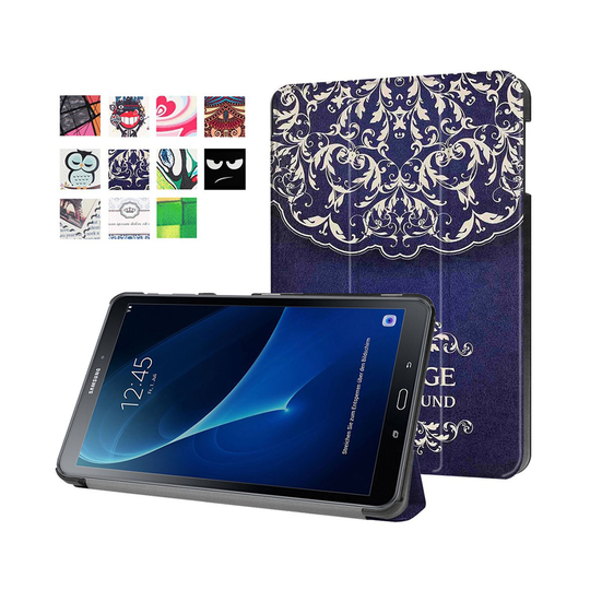 Läderfodral för Samsung Galaxy Tab A 10.1 (2016) - Vintage Blomma
