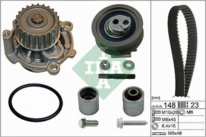 Kamremskit med vattenpump, AUDI,SEAT,SKODA,VW, 06B 109 244, 06B 121 011 C, 06B 121 011 CV, 06B 121 011 H, 06B 121 011 HX, 06B 121 011 M,