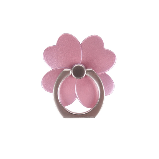 GEAR MobilRing Blomma Rosa Matt Roterande Fingerhållare med Ställfunktion