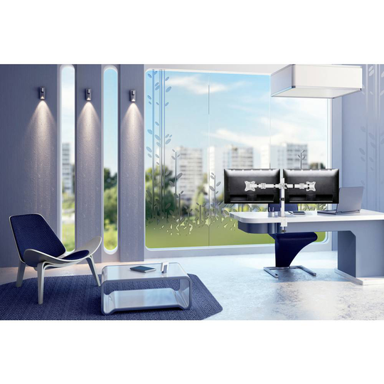 Neomounts by Newstar NM-D135DWHITE 1 st Monitor bordsfäste 25,4 cm (10) - 68,6 cm (27) Roterbar, Svängbar, Tiltbar