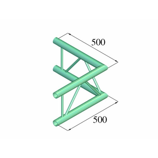 Alutruss BILOCK BQ2-PAC21V 2-punkts travers Hörn 90 °