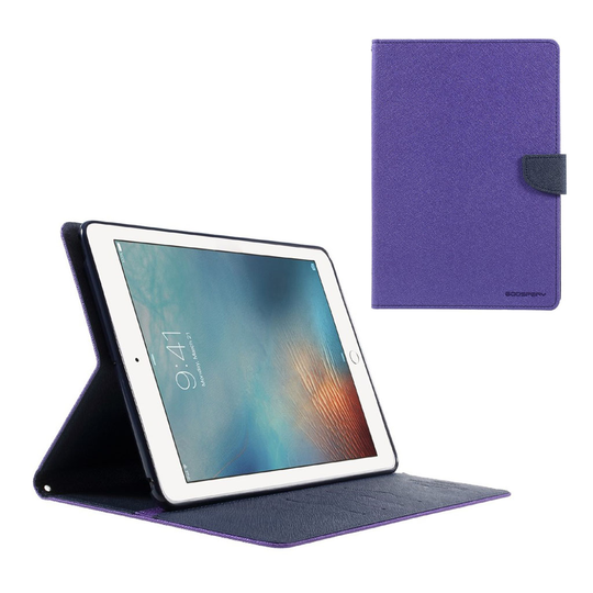 MERCURY iPad (2017) Läder fodral med plånbok - Lila