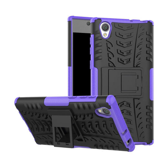 Sony Xperia L1 Hybird skal med unik kickstand funktion - Lila