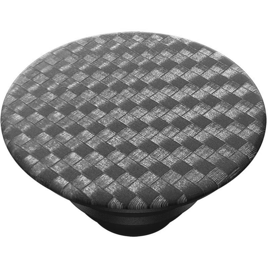 POPSOCKETS Carbonite Weave Stativ för mobiltelefon Svart, Silver N/A