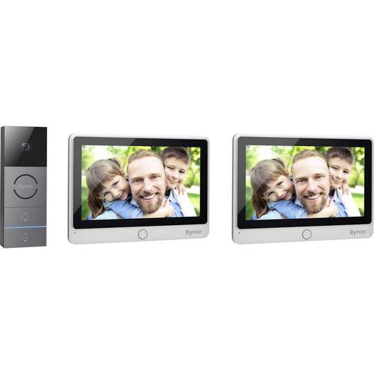 Byron Video-porttelefon Sladd, 2-tråds Komplett-set
