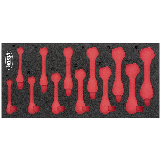Vigor V5075-L V5075-L Skumgummiinlägg (L x B) 393 mm x 188 mm